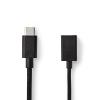 CAVO CELLULARE USB NEDIS CCGP61710BK02 USB 3.2 Gen 1 USB-C Maschio - USB A Femmina 